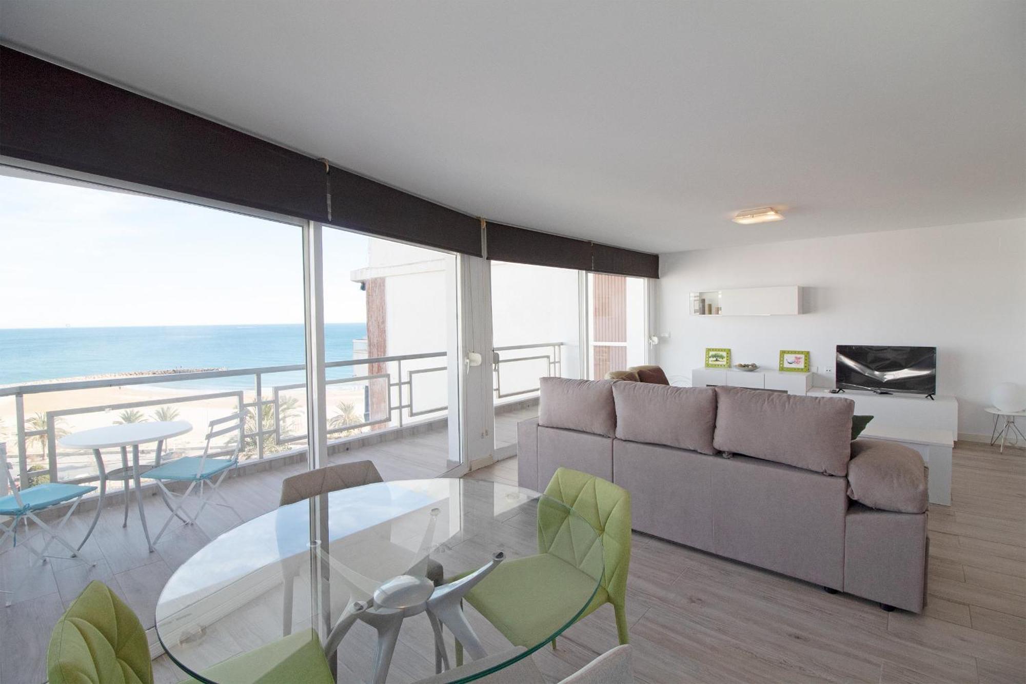 Global Properties, Apartamento Con Terraza E Increibles Vistas Al Mar Puerto de Sagunto Exterior photo